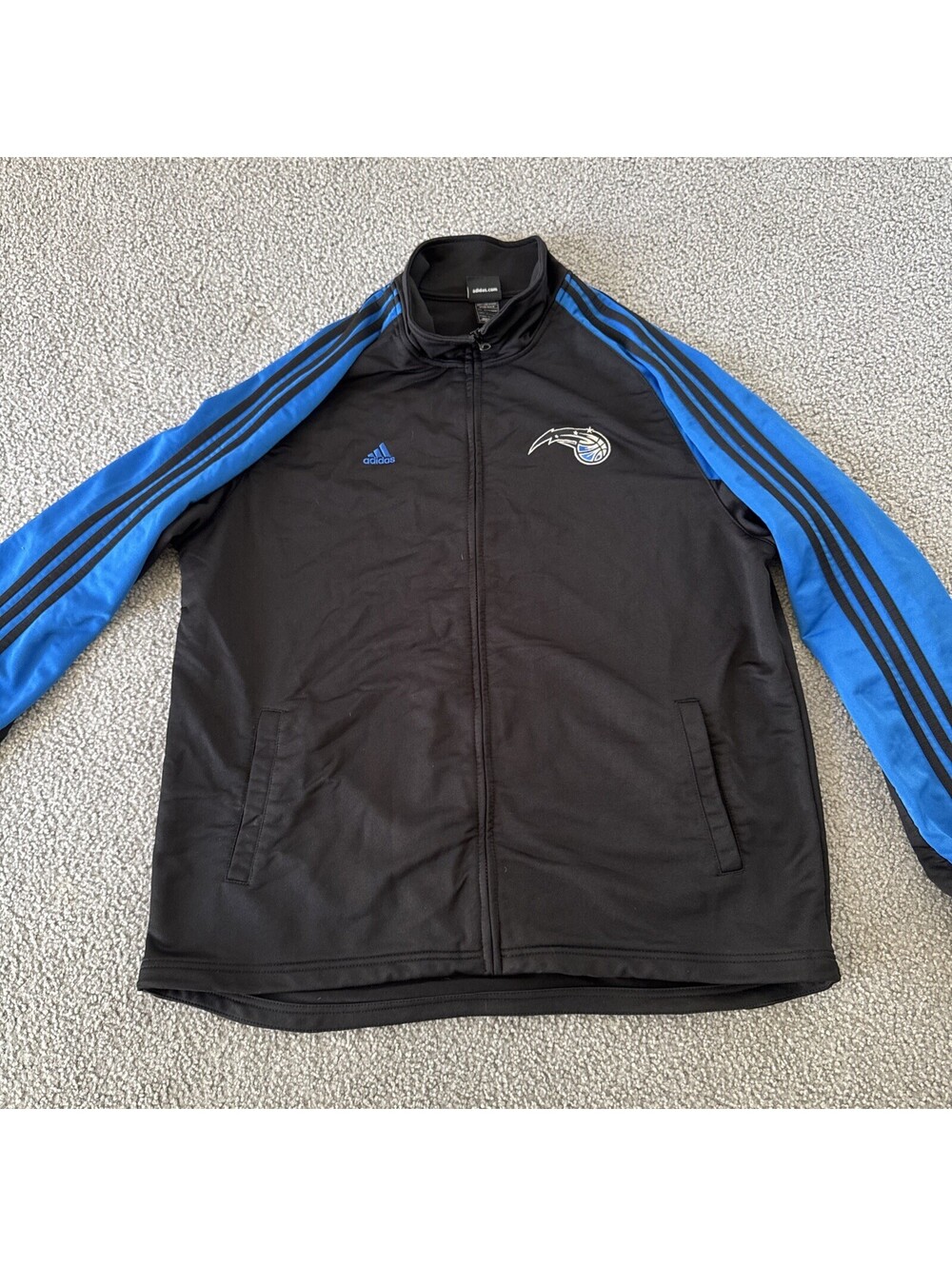 Orlando Magic Adidas NBA Full Zip Track Jacket Men's Black Blue